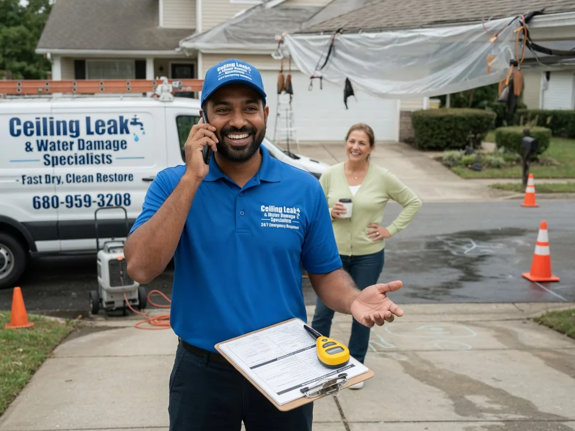 Ceiling Leak Cleanup Valley Center, KS FAQs